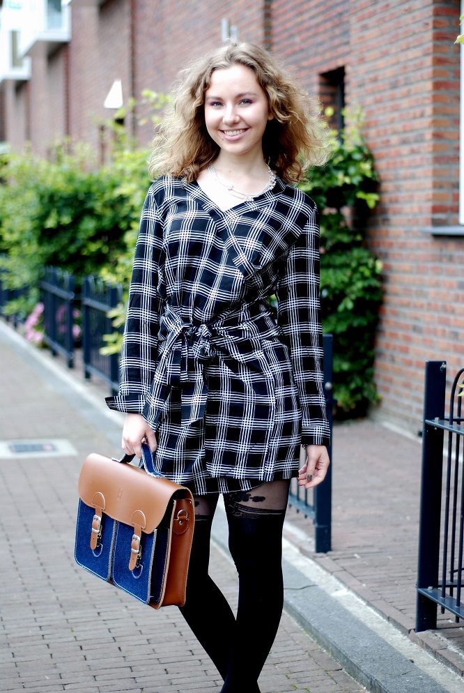 ASOS DRESS and 'OLD SCHOOL' bag ASOS Dress