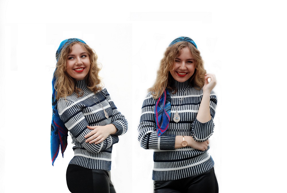 ways to wear a scarf