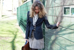 Suede Button Front Skirt