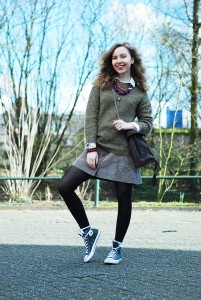 Suede Button Front Skirt